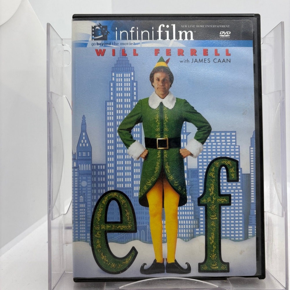 Elf DVD 2003 Will Ferrell Infinifilm 2-Disc Widescreen Fullscreen Blockbuster
